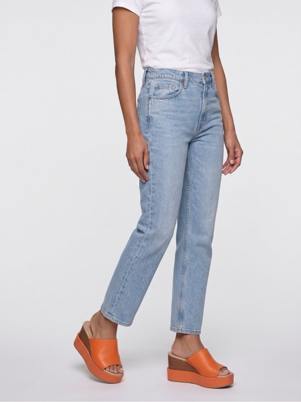 Matisse Orange Open-Toe Slide Mules